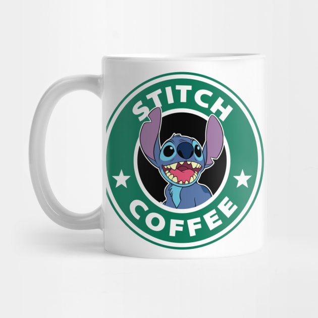 Stitch Coffee by TeeGrayWolf